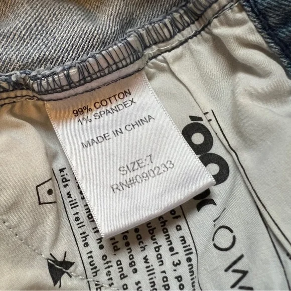 Hurley ’99 Low Rider Low Rise Jean Shorts Junior 7 Y2K - Picture 5 of 8